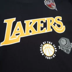Men Mitchell & Ness T-Shirts & Tops-Hof N&N Premium Tee Los Angeles Lakers Pau Gasol