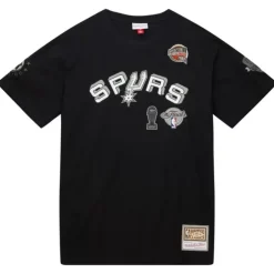 Men Mitchell & Ness T-Shirts & Tops-Hof N&N Premium Tee San Antonio Spurs Tony Parker