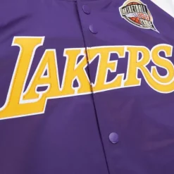 Men Mitchell & Ness Jackets & Outerwear-Hof N&N Satin Jacket Los Angeles Lakers Pau Gasol