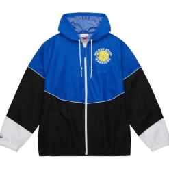 Men Mitchell & Ness Jackets & Outerwear-Home Team Lightweight Windbreaker Golden State Warriors