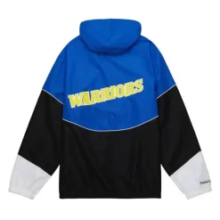 Men Mitchell & Ness Jackets & Outerwear-Home Team Lightweight Windbreaker Golden State Warriors