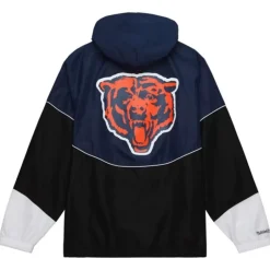 Men Mitchell & Ness Jackets & Outerwear-Home Team Lightweight Windbreaker Chicago Bears
