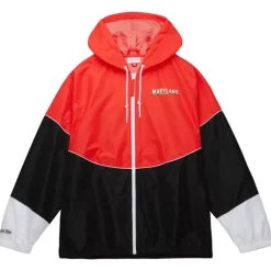 Men Mitchell & Ness Jackets & Outerwear-Home Team Lightweight Windbreaker University Of Maryland