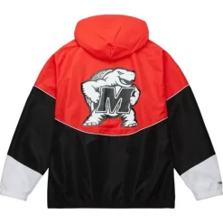 Men Mitchell & Ness Jackets & Outerwear-Home Team Lightweight Windbreaker University Of Maryland