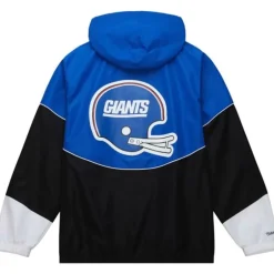 Men Mitchell & Ness Jackets & Outerwear-Home Team Lightweight Windbreaker New York Giants