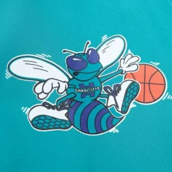 Men Mitchell & Ness Jackets & Outerwear-Home Team Lightweight Windbreaker Charlotte Hornets