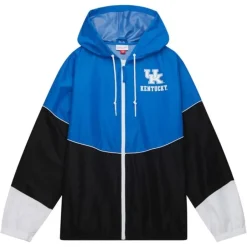 Men Mitchell & Ness Jackets & Outerwear-Home Team Lightweight Windbreaker University Of Kentucky