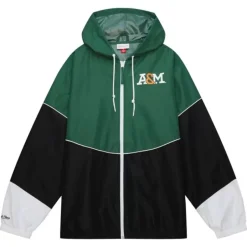 Men Mitchell & Ness Jackets & Outerwear-Home Team Lightweight Windbreaker Florida A&M University