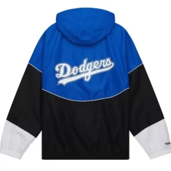 Men Mitchell & Ness Jackets & Outerwear-Home Team Lightweight Windbreaker Los Angeles Dodgers