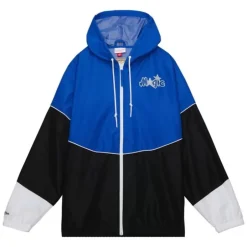 Men Mitchell & Ness Jackets & Outerwear-Home Team Lightweight Windbreaker Orlando Magic