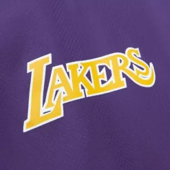 Men Mitchell & Ness Jackets & Outerwear-Home Team Lightweight Windbreaker Los Angeles Lakers