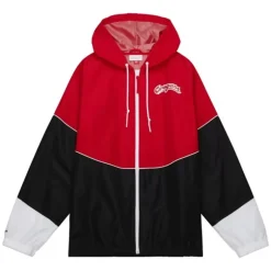 Men Mitchell & Ness Jackets & Outerwear-Home Team Lightweight Windbreaker Washington State University