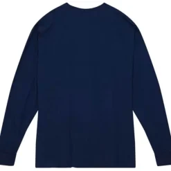 Men Mitchell & Ness T-Shirts & Tops-Homecoming Arch Ls Tee Hampton University