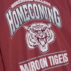 Men Mitchell & Ness T-Shirts & Tops-Homecoming Arch Ls Tee Morehouse College