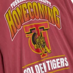 Men Mitchell & Ness T-Shirts & Tops-Homecoming Arch Ls Tee Tuskegee University