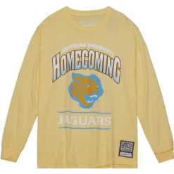 Men Mitchell & Ness T-Shirts & Tops-Homecoming Arch Southern University And A&M College