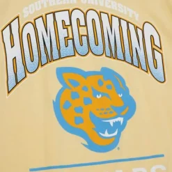 Men Mitchell & Ness T-Shirts & Tops-Homecoming Arch Southern University And A&M College