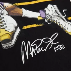 Men Mitchell & Ness T-Shirts & Tops-Hwc Caricatures Los Angeles Lakers Magic Johnson