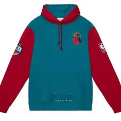 Men Mitchell & Ness Hoodies & Sweatshirts-Hwc Night Fleece Hoody Detroit Pistons