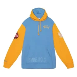 Men Mitchell & Ness Hoodies & Sweatshirts-Hwc Night Fleece Hoody Minneapolis Lakers