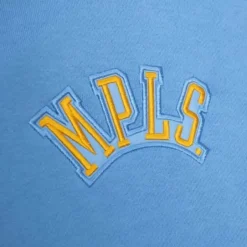 Men Mitchell & Ness Hoodies & Sweatshirts-Hwc Night Fleece Hoody Minneapolis Lakers