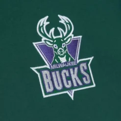 Men Mitchell & Ness Hoodies & Sweatshirts-Hwc Night Fleece Hoody Milwaukee Bucks