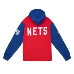 Men Mitchell & Ness Hoodies & Sweatshirts-Hwc Night Fleece Hoody New York Nets