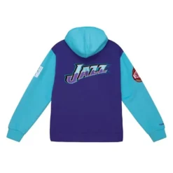 Men Mitchell & Ness Hoodies & Sweatshirts-Hwc Night Fleece Hoody Utah Jazz