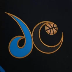 Men Mitchell & Ness Hoodies & Sweatshirts-Hwc Night Fleece Hoody Washington Wizards