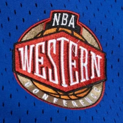 Men Mitchell & Ness T-Shirts & Tops-Hwc Night Mesh V-Neck Golden State Warriors