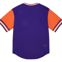 Men Mitchell & Ness T-Shirts & Tops-Hwc Night Mesh V-Neck Phoenix Suns