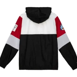 Men Mitchell & Ness Jackets & Outerwear-Hwc Night Surprise Win Windbreaker Miami Heat