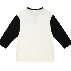 Men Mitchell & Ness T-Shirts & Tops-Icon Henley Pittsburgh Pirates