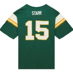 Men Mitchell & Ness T-Shirts & Tops-Icon Premium N&N S/S Tee Green Bay Packers Bart Starr