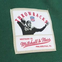 Men Mitchell & Ness T-Shirts & Tops-Icon Premium N&N S/S Tee Green Bay Packers Bart Starr