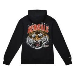 Men Mitchell & Ness Hoodies & Sweatshirts-Illustrated Hoodie Cincinnati Bengals