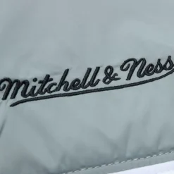 Men Mitchell & Ness Jackets & Outerwear-In The Clutch Puffer Jacket Vintage Logo Oakland Raiders