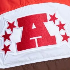 Men Mitchell & Ness Jackets & Outerwear-In The Clutch Puffer Jacket Vintage Logo Cleveland Browns