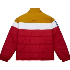 Men Mitchell & Ness Jackets & Outerwear-In The Clutch Puffer Jacket Vintage Logo San Francisco 49Ers