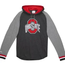 Men Mitchell & Ness Hoodies & Sweatshirts-In The Zone Lightweight Hoodie Ohio State