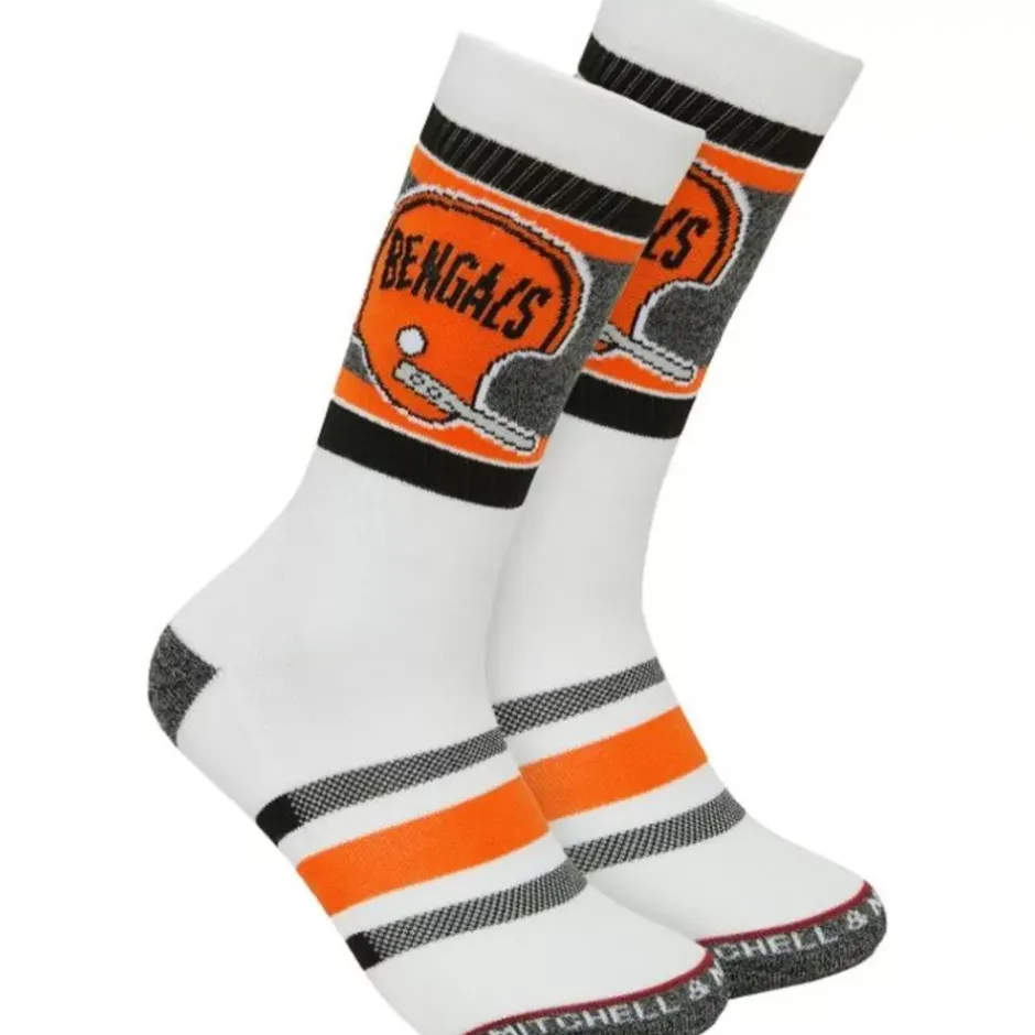 Woman Mitchell & Ness Accessories-Interception Crew Socks Cincinnati Bengals