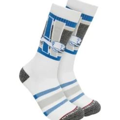 Woman Mitchell & Ness Accessories-Interception Crew Socks Detroit Lions