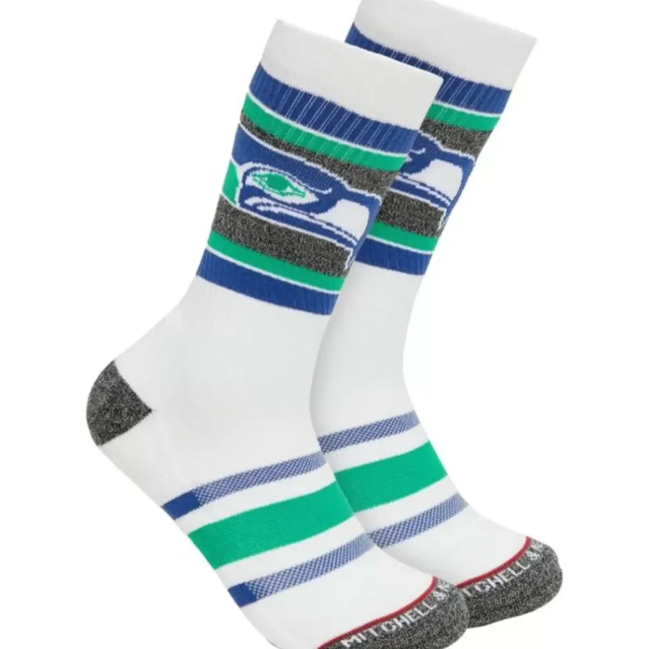 Woman Mitchell & Ness Accessories-Interception Crew Socks Seattle Seahawks
