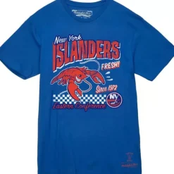 Men Mitchell & Ness T-Shirts & Tops-Islander Seafood Tee New York Islanders