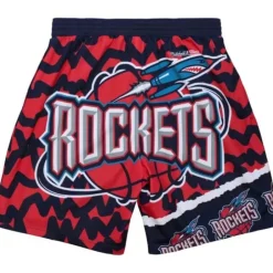Men Mitchell & Ness Shorts-Jumbotron 2.0 Sublimated Shorts Houston Rockets