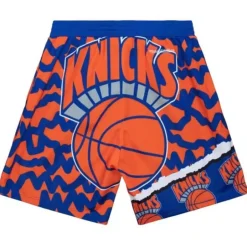Men Mitchell & Ness Shorts-Jumbotron 2.0 Sublimated Shorts New York Knicks