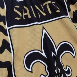 Men Mitchell & Ness Shorts-Jumbotron 2.0 Sublimated Shorts New Orleans Saints