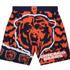 Men Mitchell & Ness Shorts-Jumbotron 2.0 Sublimated Shorts Chicago Bears