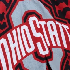 Men Mitchell & Ness Shorts-Jumbotron 2.0 Sublimated Shorts Ohio State