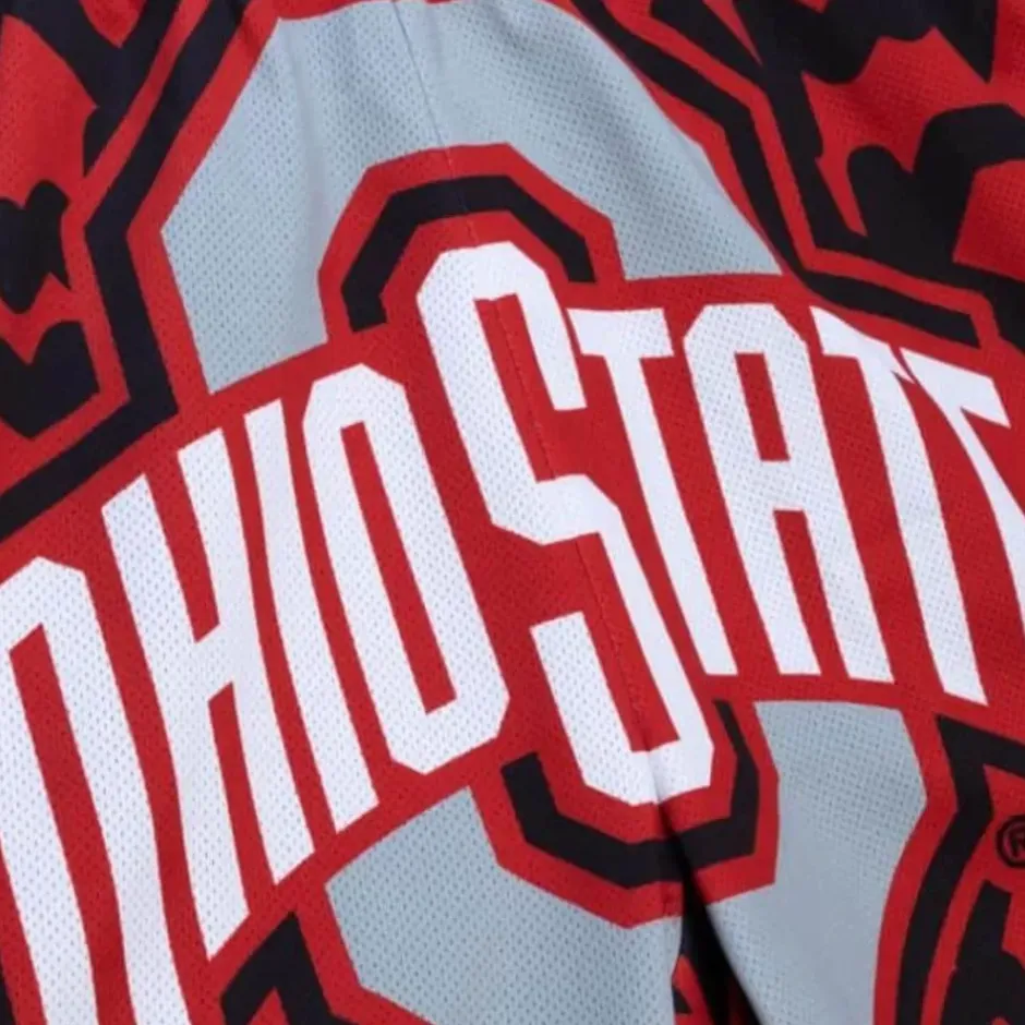Men Mitchell & Ness Shorts-Jumbotron 2.0 Sublimated Shorts Ohio State